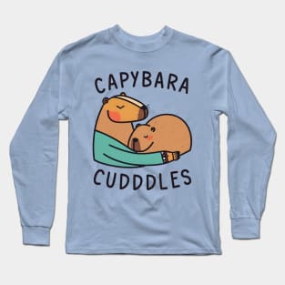 Capybara cuddles Long Sleeve T-Shirt